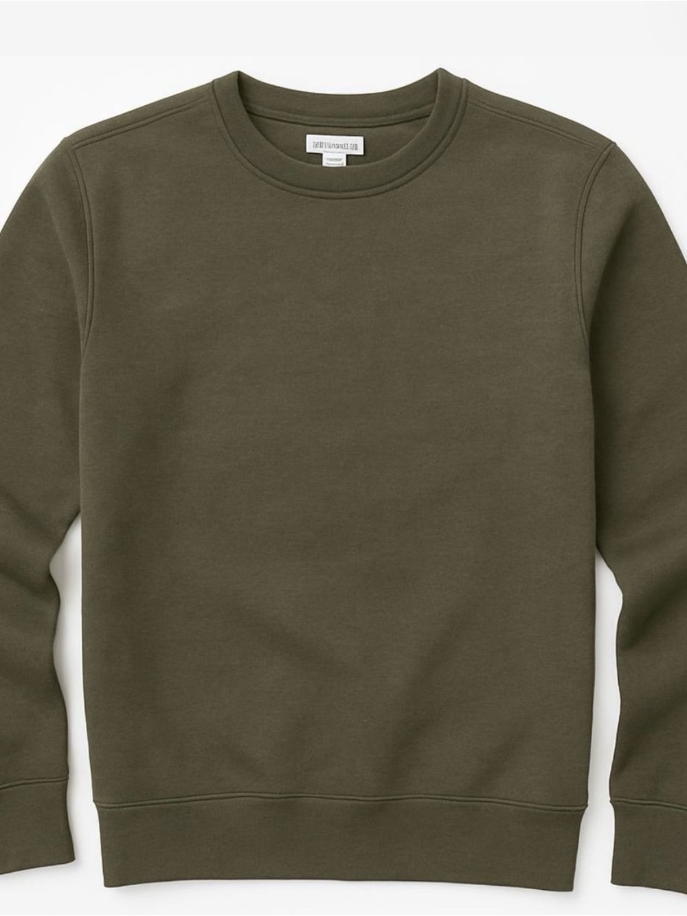 Amazon Essentials Men's Olive Crewneck Sweatshirt